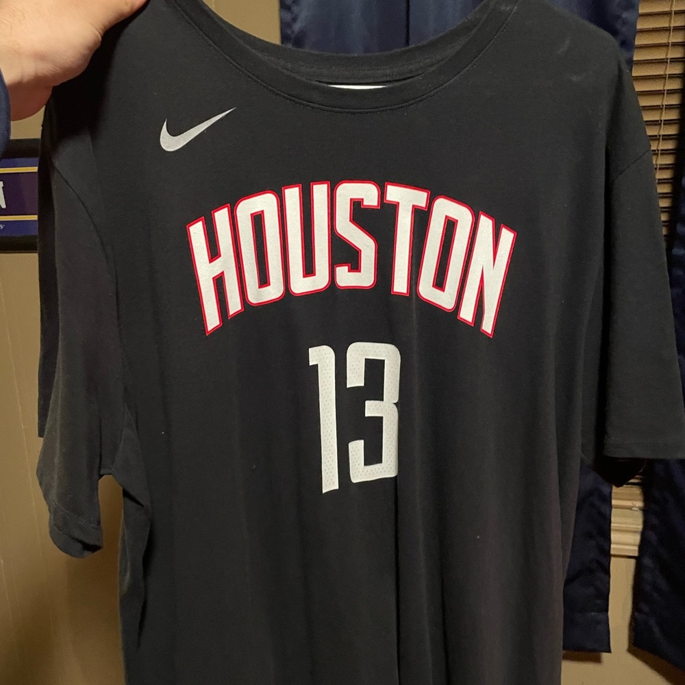 James Harden #13 Houston Rockets Black Nike Shirt 2XL